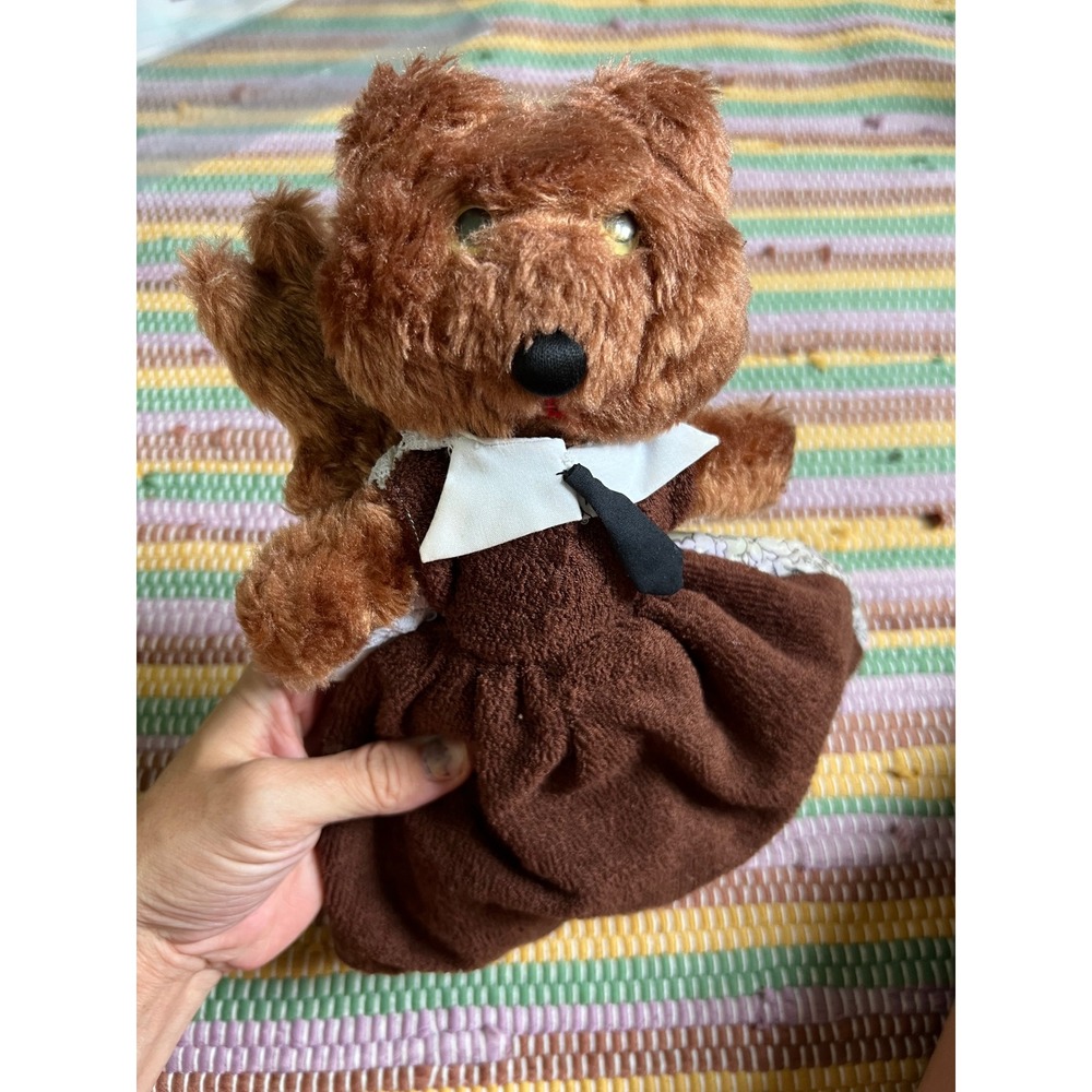 Vintage Topsy Turvy Flip Doll Goldilocks and the Three Bears Handmade Plush Toy